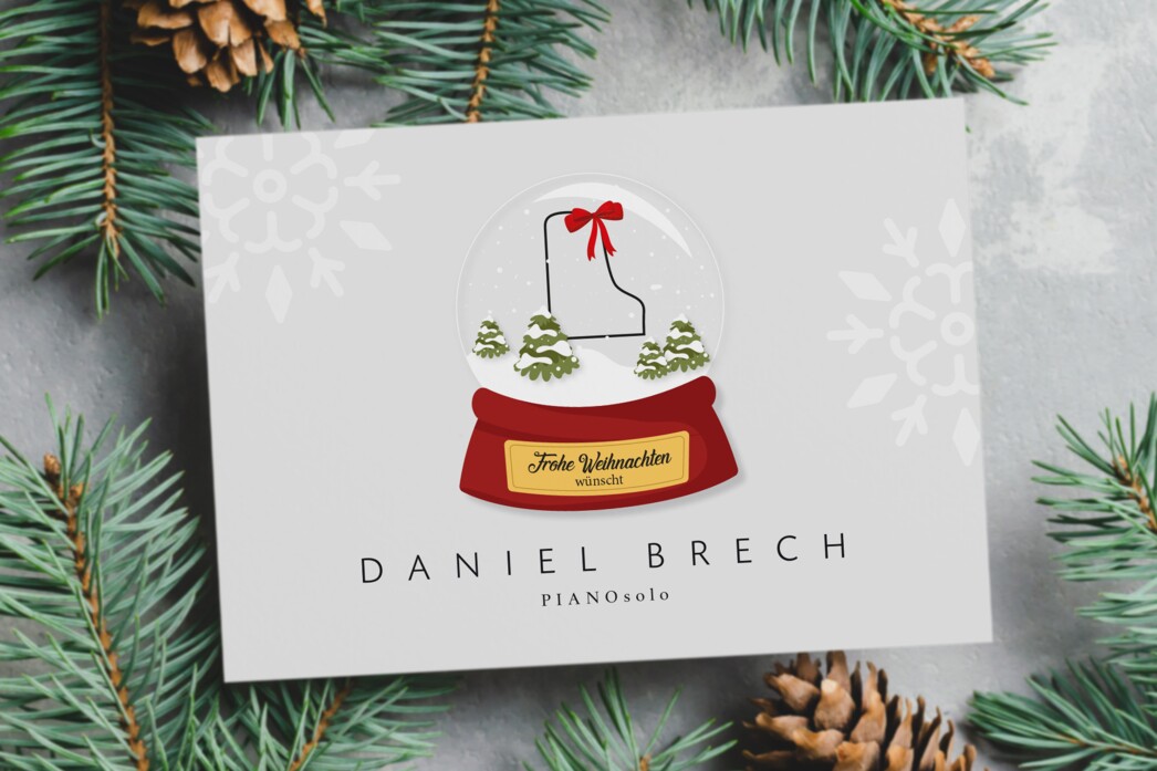 Weihnachtskarte für Daniel Brech von PIANOsolo in Eschweiler