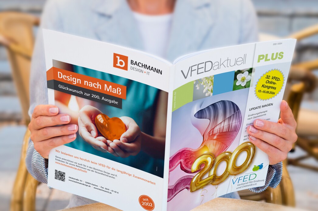 Printdesign Aachen: VFEDaktuell Ausgabe 200, Update Magen