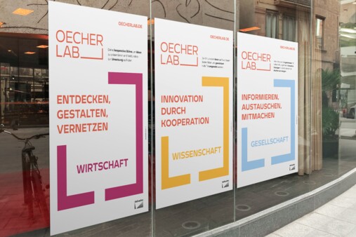 DIN A3 Plakate für das OecherLab der Stadt Aachen