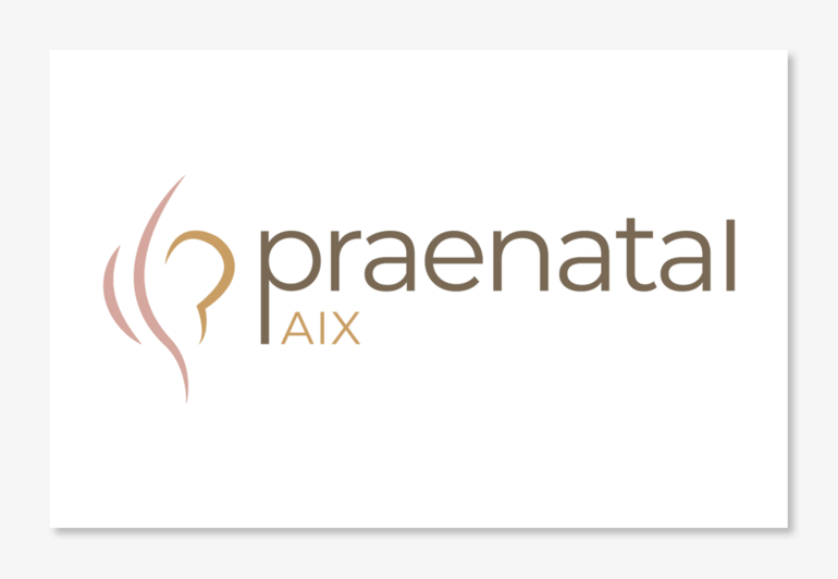 praenatalAIX : Vorderseite der Visitenkarte